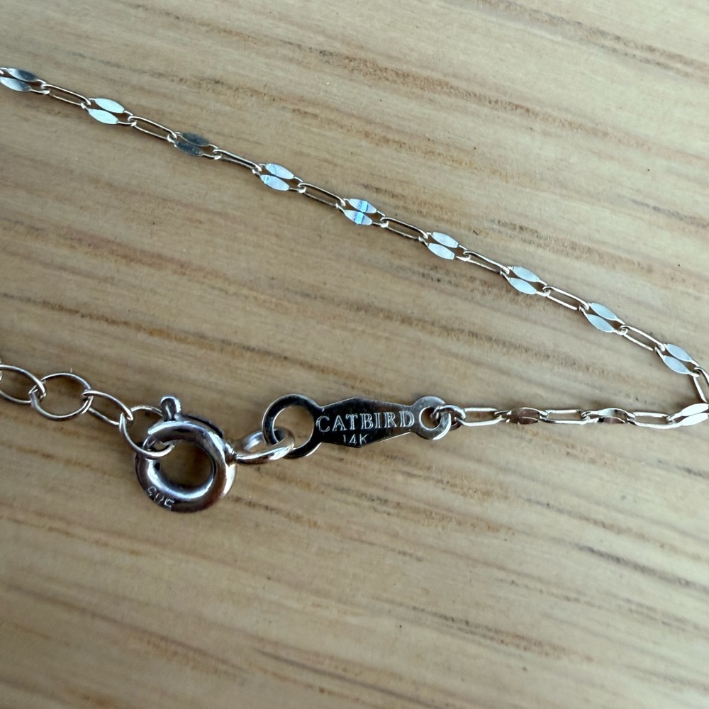 CATBIRD Tinsel Choker in White Gold - Picture 3 of 5